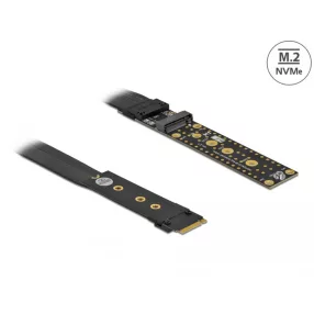   Delock Riser kártya M.2 kulcs M Extension NVMe 20 cm hosszú kábellel (DL-64136)