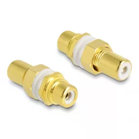   Delock Audio adapter RCA anya-anya installációhoz fehér gyűrűvel (DL-64141)