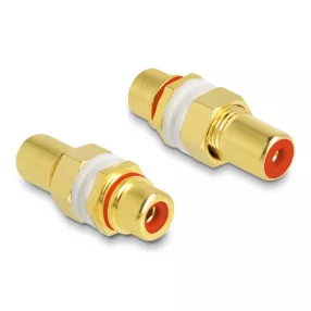   Delock Audio adapter RCA anya-anya installációhoz piros gyűrűvel (DL-64142)