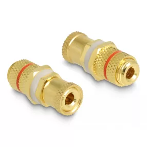   Delock Audio csatlakozókat összekötő adapter installációhoz, piros gyűrűvel (DL-64145)