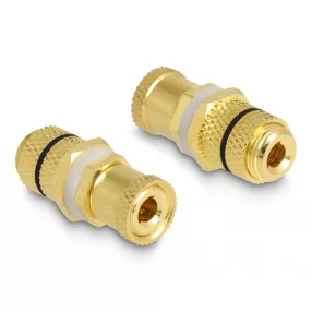   Delock Audio csatlakozókat összekötő adapter installációhoz, fekete gyűrűvel (DL-64146)