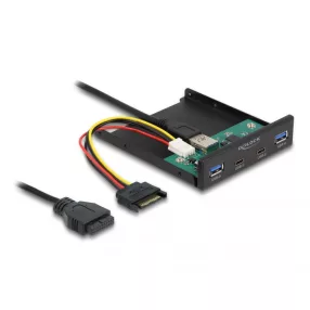   Delock 3.5  USB 3.2 Gen 1 első panel 2 x USB Type-C  + 2 x USB A-típusú (DL-64155)