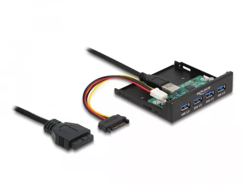 Delock Belső 3.5  USB 3.2 Gen 1 elosztó 4 porttal (DL-64166)