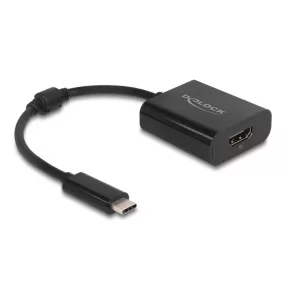   Delock USB Type-C  adapter HDMI (DP Alt Mode) 8K-hez HDR funkcióval fekete (DL-64175)