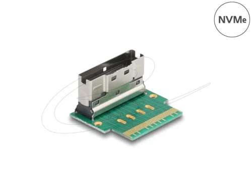 Delock Adapter Slim SAS SFF-8654 8i apa   anya 90 -os szögben (DL-64179)