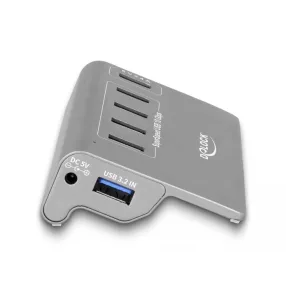   Delock USB 10 Gbps Hub 4 A-típusú USB porttal + 1 gyorstöltő porttal beleértve a tápellátást (DL-64182)