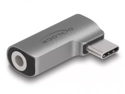 Delock Audio Adapter USB Type-C duga 3,5 mm-es 4 tűs sztereó csatlakozóaljzattal (DL-64192)