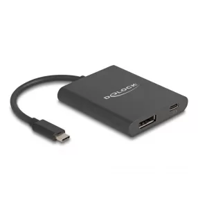   Delock USB Type-C  adapter DisplayPort (DP Alt mód) 8K-hoz HDR és 60 W tápellátással (DL-64202)