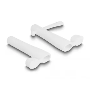   Delock Porvédő takarás USB Type-C apa és Apple Lightning apa számára 2 db-os fehér (DL-64205)