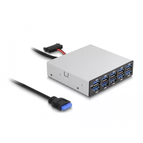   Delock 3.5  USB 5 Gbps első panel 10 x USB A-típusú (DL-64208)
