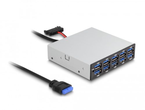 Delock 3.5  USB 5 Gbps első panel 10 x USB A-típusú
