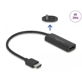   Delock Adapter HDMI-A dugó a DisplayPort aljzathoz 8K (DL-64213)