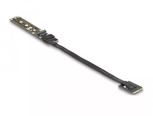 Delock Riser kártya NVMe M.2 kulcs A+E apa - kulcs M csatlakozási felület 20 cm-es kábellel (DL-64215)