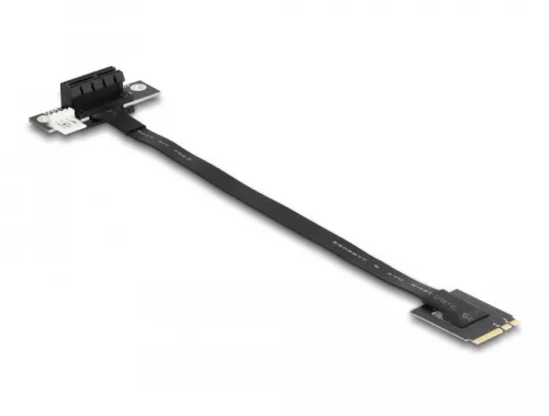 Delock M.2 kulcs A+E - PCIe x1 NVMe adapter hajlított 20 cm hosszú kábellel (DL-64217)