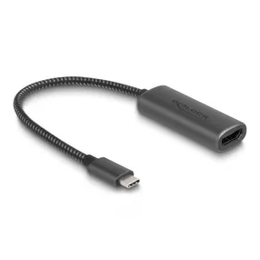   Delock USB Type-C  adapter HDMI (DP Alt Mode) 8K-hez HDR funkcióval alumínium (DL-64229)
