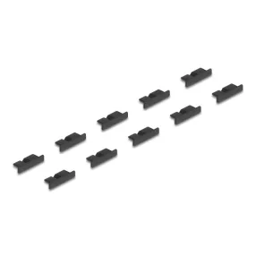   Delock Porvédő USB 3.0 Micro-B típusú kimenethez fogantyú nélkül 10 darab fekete (DL-64243)