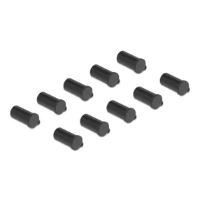   Delock Porvédő MC4 - DL4 kimenethez 10 darab fekete (DL-64244)