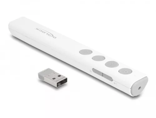 Delock USB-s Lézermutató fehér (DL-64251)