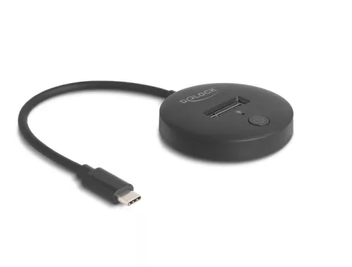 Delock M.2 dokkoló állomás M.2 NVMe / SATA SSD-hez USB 10 Gbps USB Type-C  dugó (DL-64254)