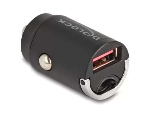 Delock Mini autós töltő A-típusú USB 18 W-tal (DL-64277)