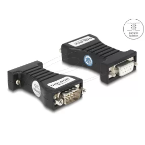   Delock Leválasztó 1 x soros RS-232 D-Sub 9 anya - 1 x soros RS-232 D-Sub 9 apa, RXD, TXD, DTR, RTS, GND 3 kV (DL-64314)