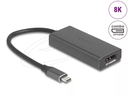 Delock USB Type-C  adapter - HDMI / DisplayPort Kombo Port 8K (DL-64316)
