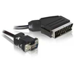   Delock SCART kimenet   VGA bemenet, video kábel (2 m) (DL-65028)