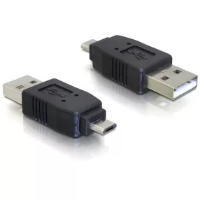 Delock adapter USB micro-B apa USB2.0 A apára (DL-65036)