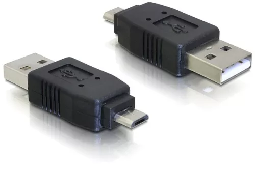 Delock adapter USB micro-B apa USB2.0 A apára (DL-65036)