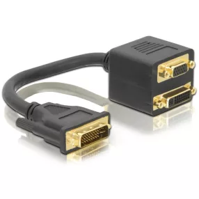Delock adapter DVI29 apa > DVI29 + VGA anya (DL-65052)