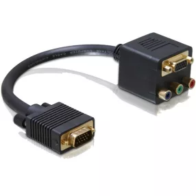 Delock adapter VGA apa VGA + 3x Cinch anyára (DL-65059)