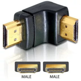 Delock adapter HDMI apa > HDMI apa 90  le (DL-65073)