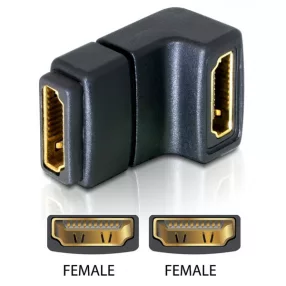   Delock adapter HDMI anya > HDMI anya 90  lefelé (DL-65075)