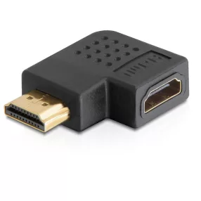 Delock adapter HDMI apa > HDMI anya 90  jobbra (DL-65076)