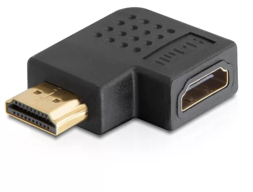 Delock adapter HDMI apa > HDMI anya 90  jobbra (DL-65076)