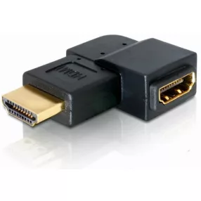 Delock adapter HDMI apa > HDMI anya 90 balra (DL-65077)