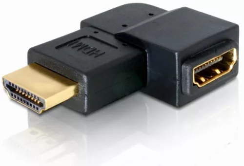 Delock adapter HDMI apa > HDMI anya 90 balra (DL-65077)