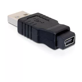   Delock Adapter nemváltó mini USB-B 5-tűs anya  USB-A apa (DL-65094)