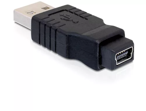 Delock Adapter nemváltó mini USB-B 5-tűs anya  USB-A apa (DL-65094)