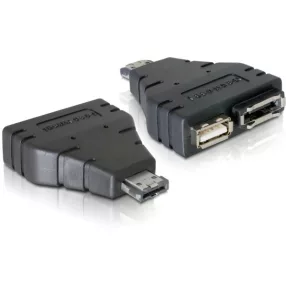   Delock adapter Power-over-eSATA > 1x eSATA és 1x USB (DL-65119)
