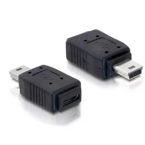   Delock Adapter USB mini apa > USB micro-A+B anya (DL-65155)
