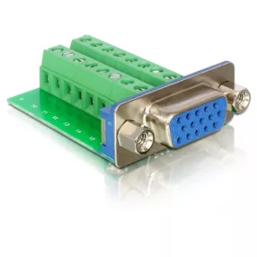 Delock VGA (anya)   16 tűs sorkapocs adapter (DL-65170)
