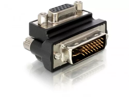 Delock adapter VGA-anya > DVI 29 tűs apa 90 -os derékszögű (DL-65172)