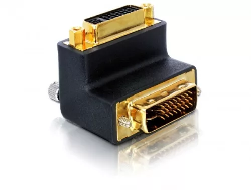 Delock adapter DVI 29tűs apa/anya derékszögben (DL-65173)