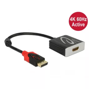  Delock Aktív DisplayPort 1.4 - HDMI átalakító 4K 60 Hz (HDR) (DL-65207)