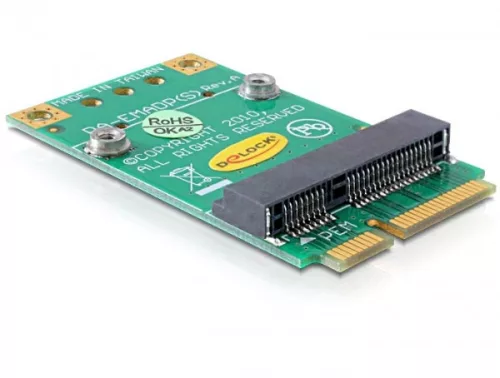 Delock Mini PCI Express (fél méret -> teljes méret) átalakító, 51x30x5 mm (DL-65229)
