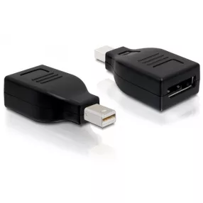   Delock Adapter Displayport mini male > Displayport female, fekete (DL-65238)
