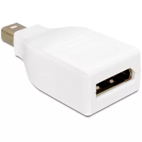   Delock Adapter Displayport mini apa > Displayport anya nikkel bevonat, fehér (DL-65239)