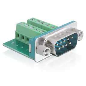   Delock adapter Sub-D 9 pines apa > terminál blokk 10 pines (DL-65269)
