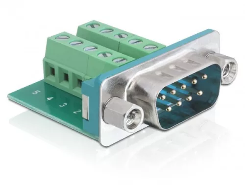 Delock adapter Sub-D 9 pines apa > terminál blokk 10 pines (DL-65269)
